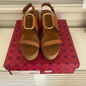Womens Tory Burch Wedge Sandals